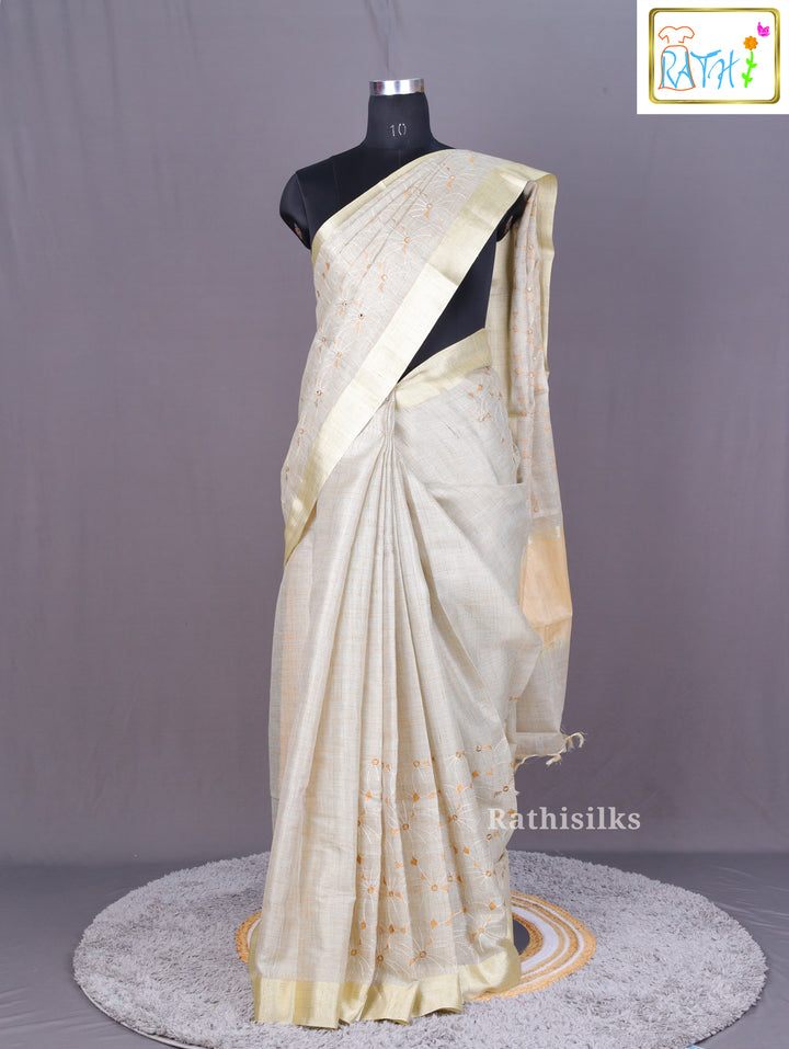 Monochromatic Grey Saree