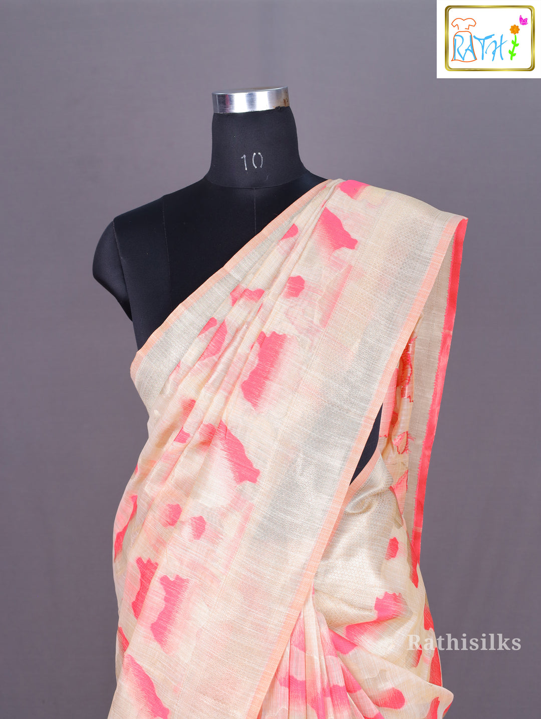 Elegant Neutral Synthetic Saree