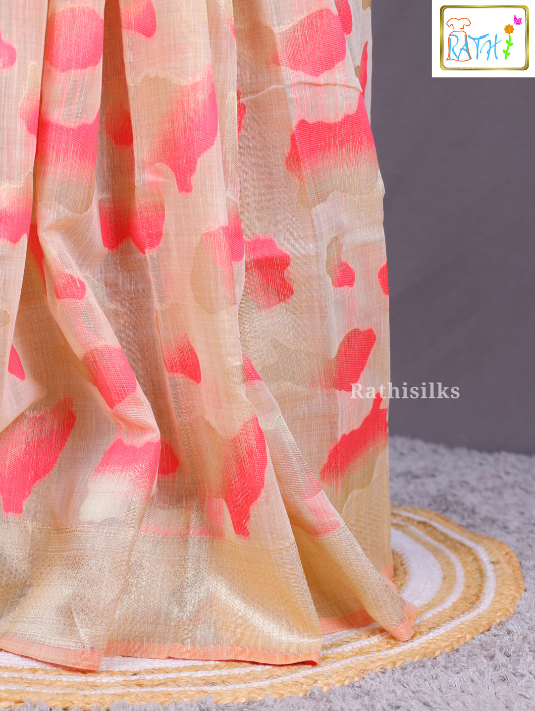 Elegant Neutral Synthetic Saree