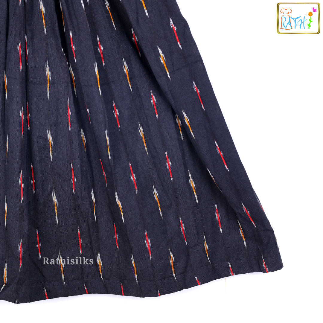 Black Ikat Frock