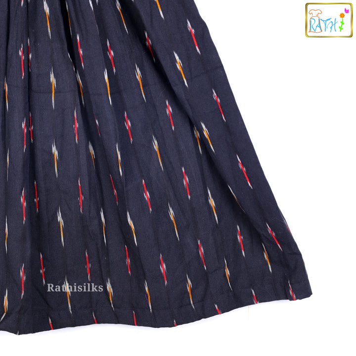 Black Ikat Frock