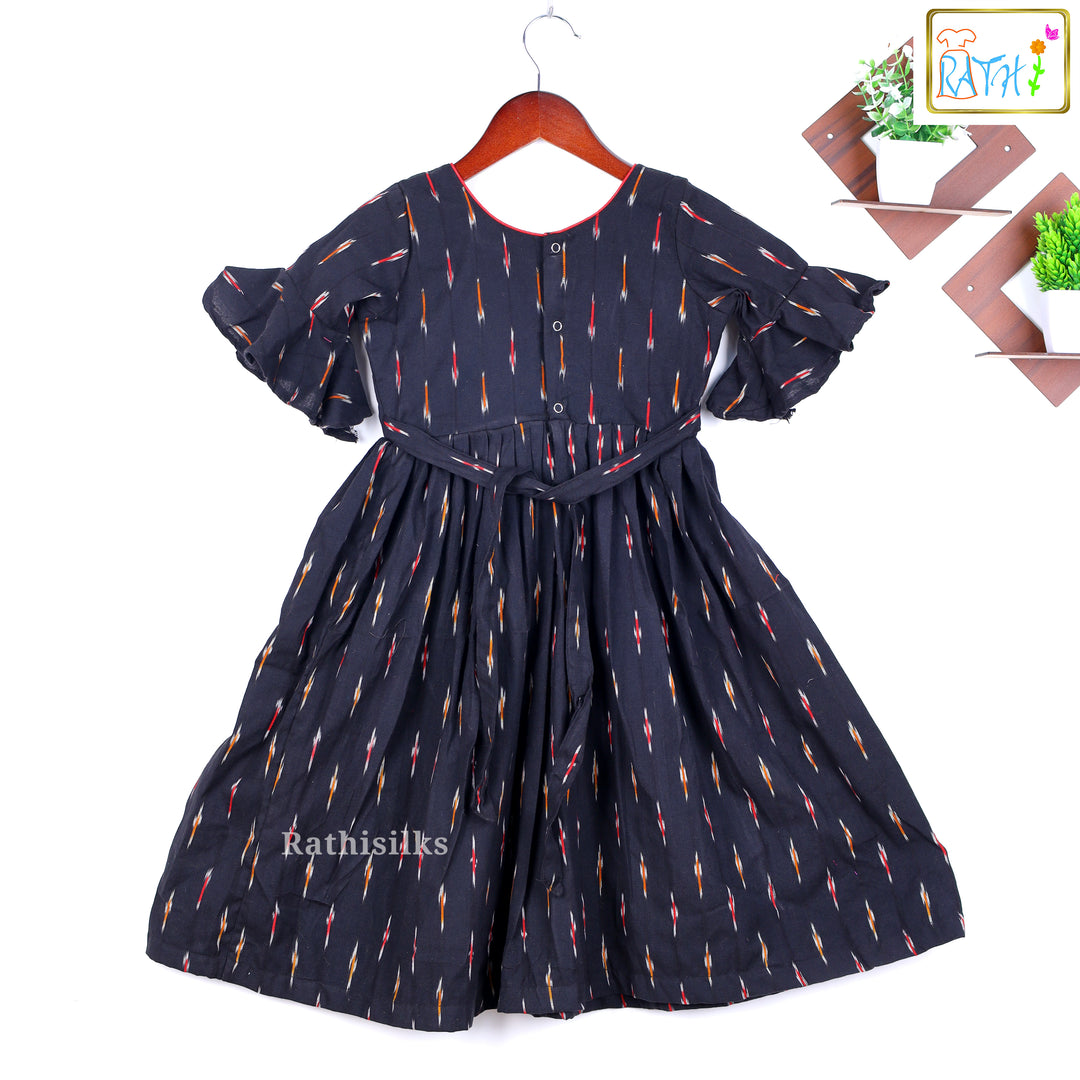 Black Ikat Frock