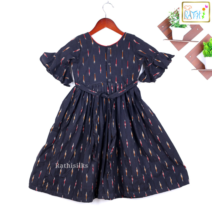 Black Ikat Frock