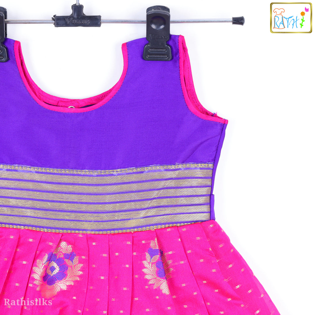 Vibrant Purple and Pink Frock