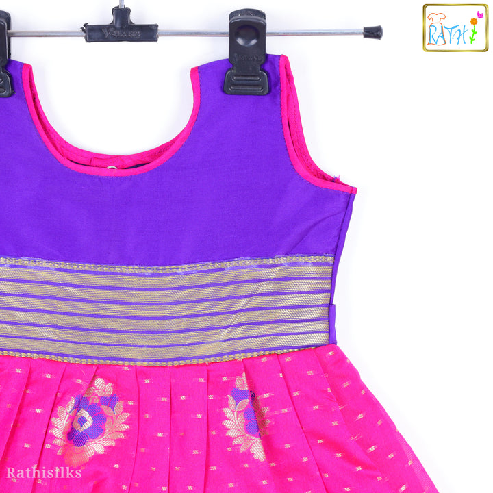 Vibrant Purple and Pink Frock