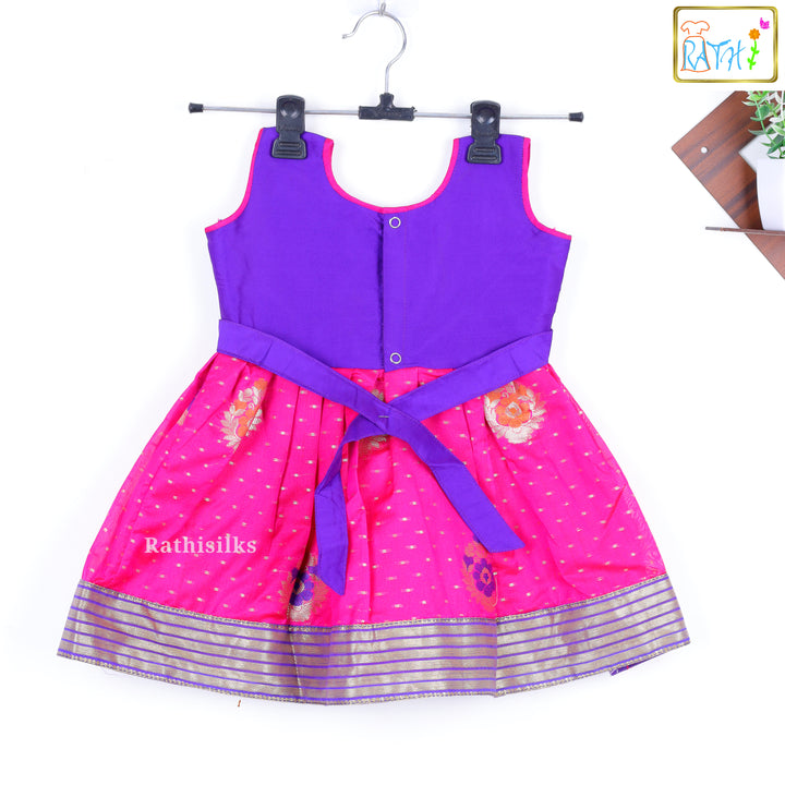 Vibrant Purple and Pink Frock