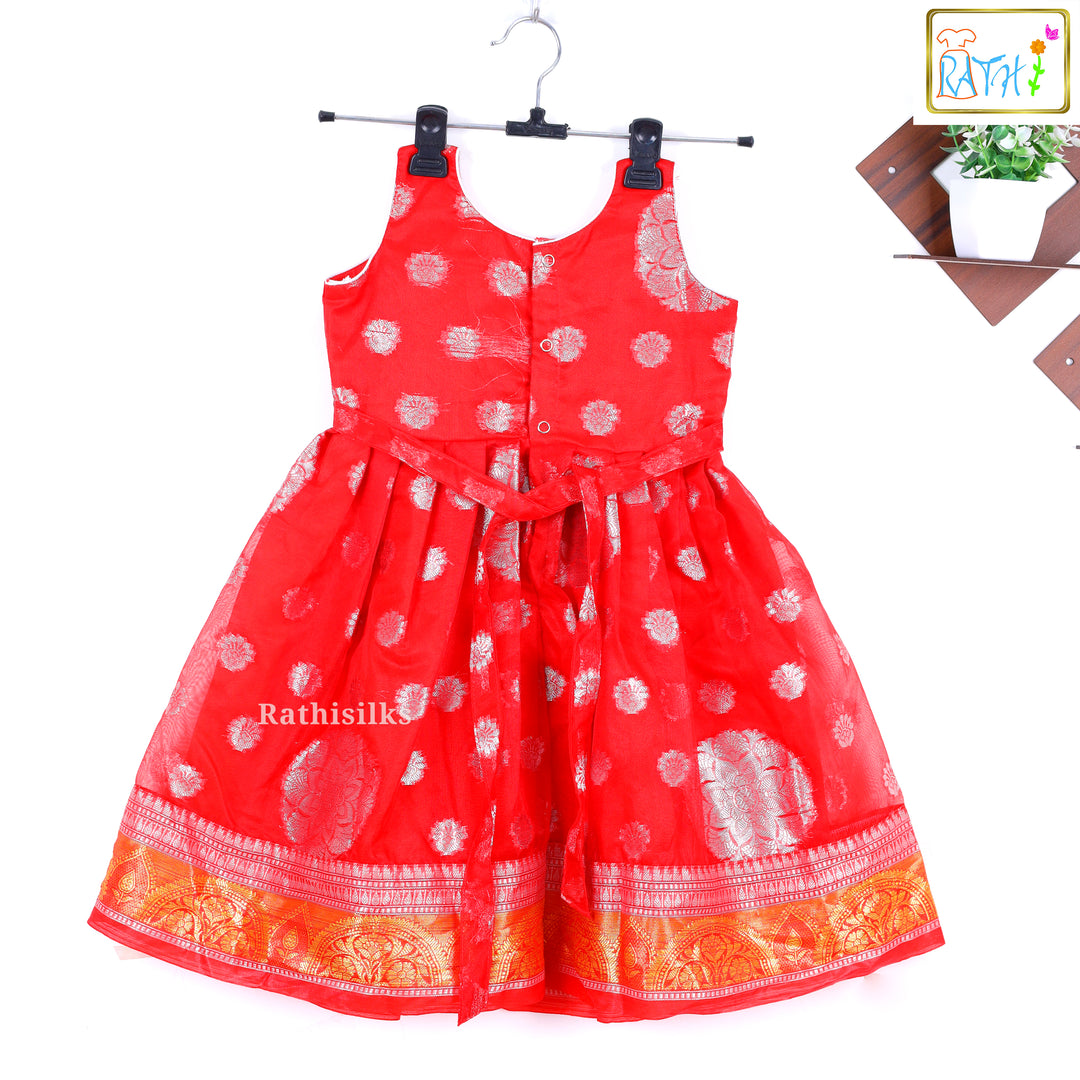 Vibrant Red Frock