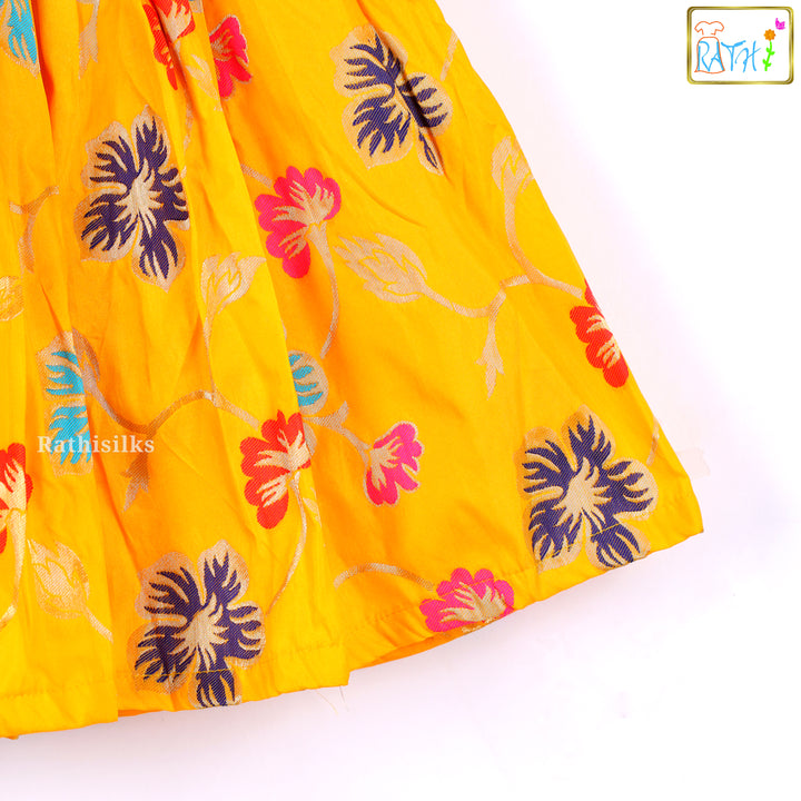 Vibrant Blue and Yellow Frock