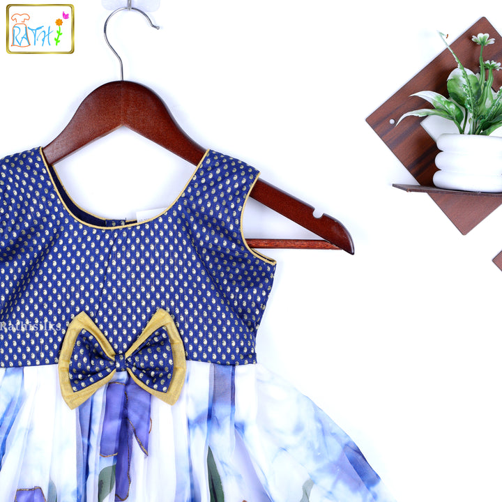 Floral Cotton-Organza Frock