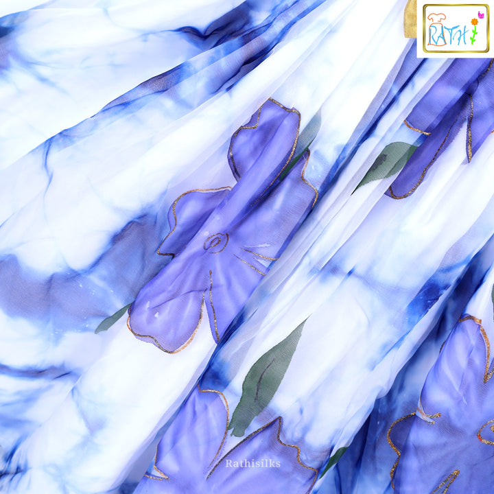 Floral Cotton-Organza Frock