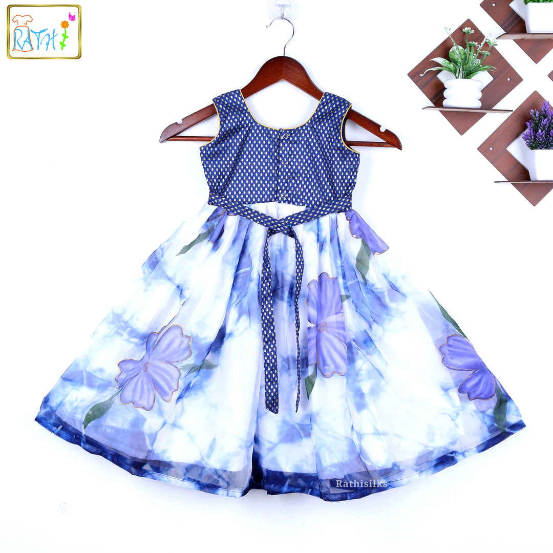 Floral Cotton-Organza Frock