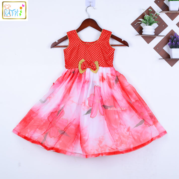 Floral Cotton-Organza Frock