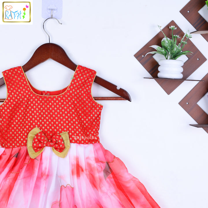 Floral Cotton-Organza Frock