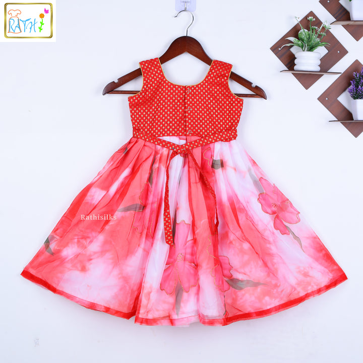 Floral Cotton-Organza Frock