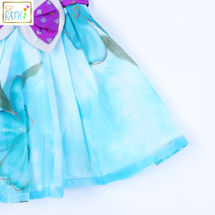 Floral Cotton-Organza Frock