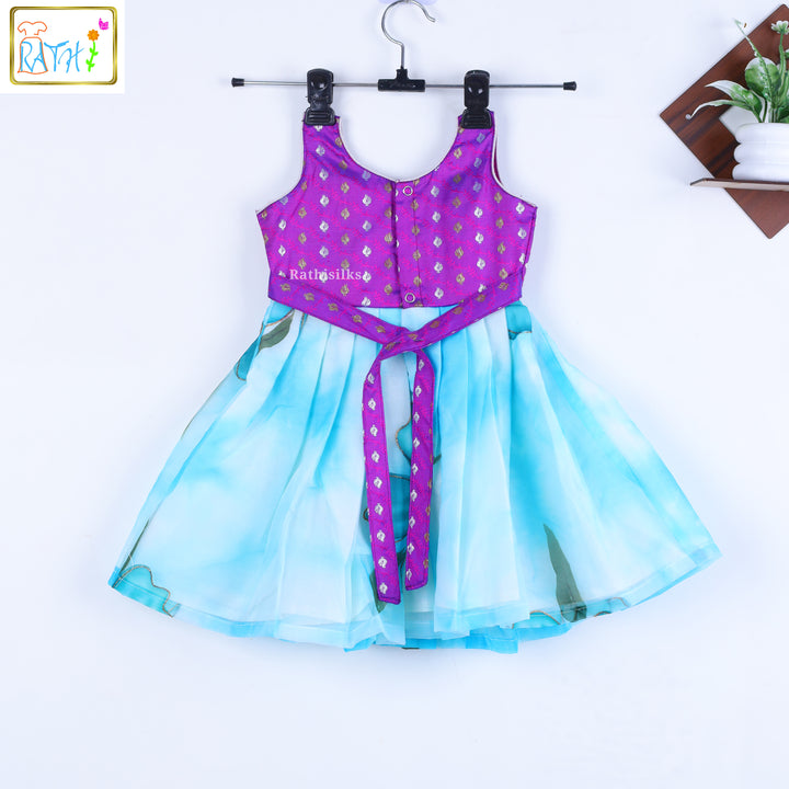 Floral Cotton-Organza Frock