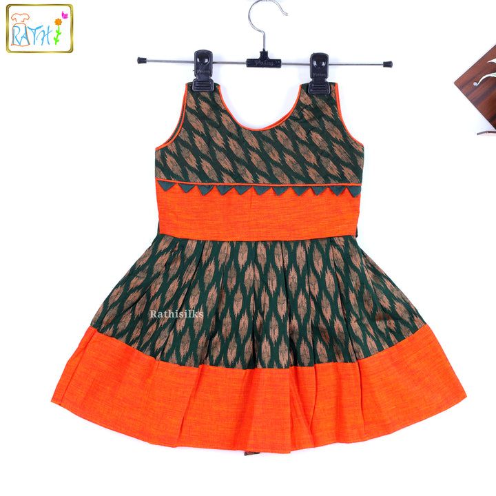 Ikat Mangalagiri Cotton Frock