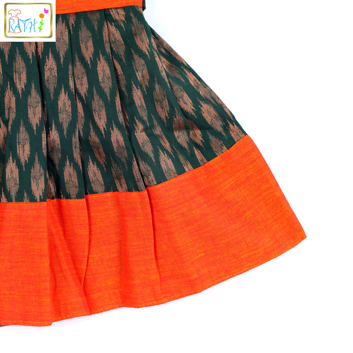 Ikat Mangalagiri Cotton Frock