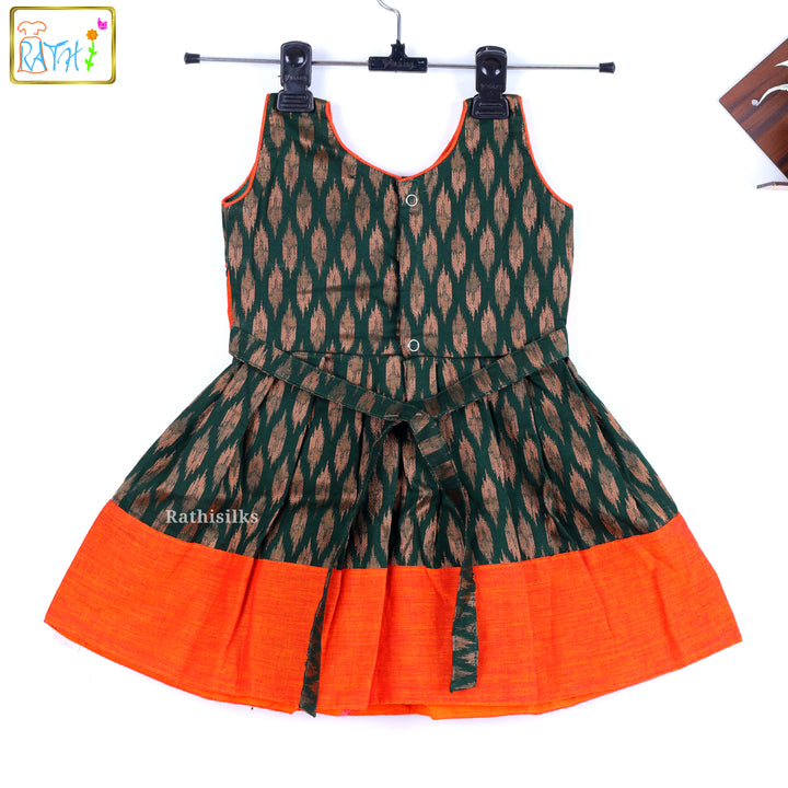 Ikat Mangalagiri Cotton Frock