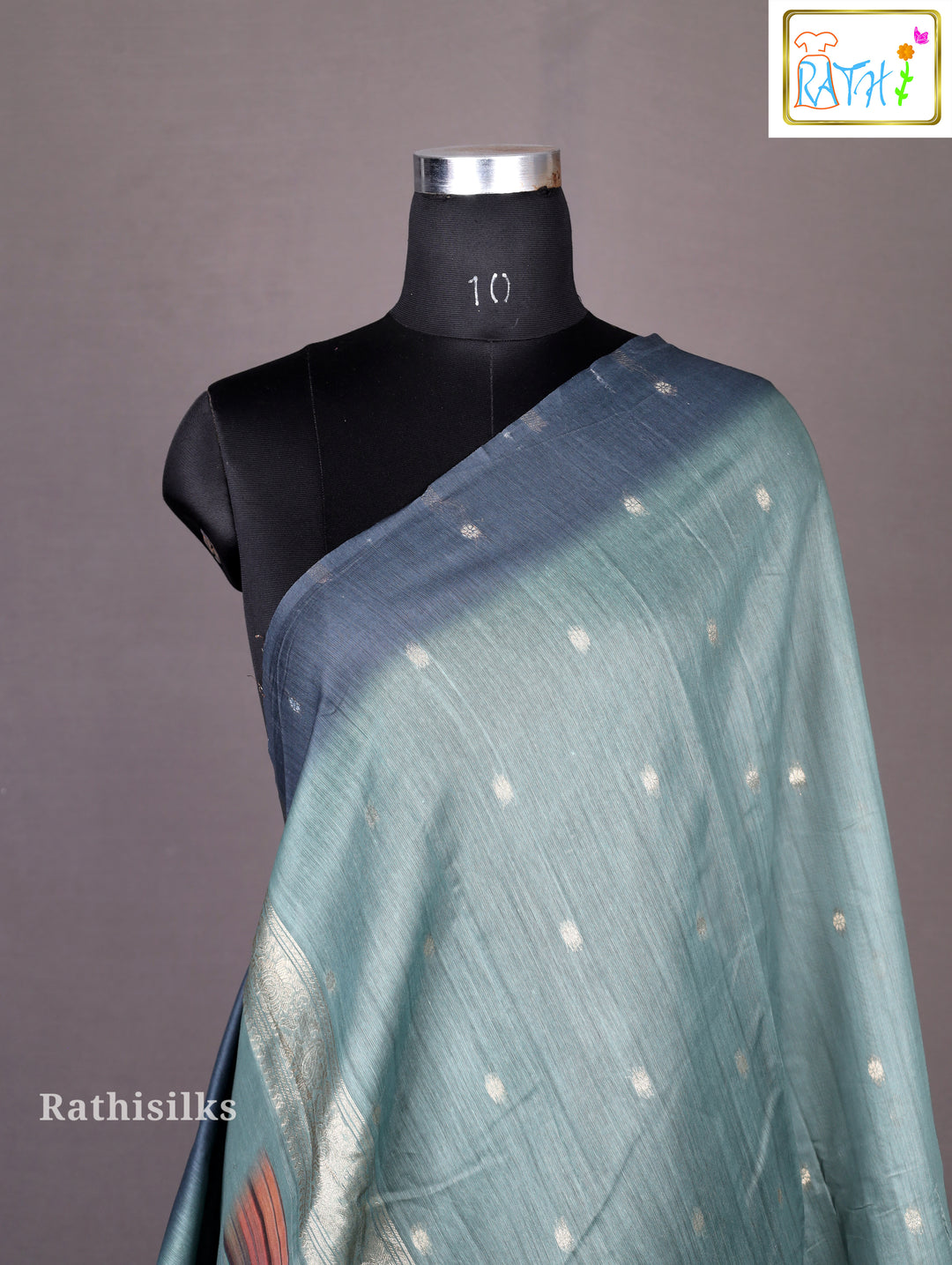 Elegant Multicolor Striped Synthetic Saree