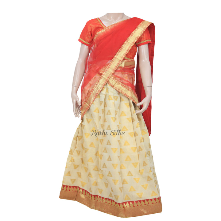 Designer Half Saree