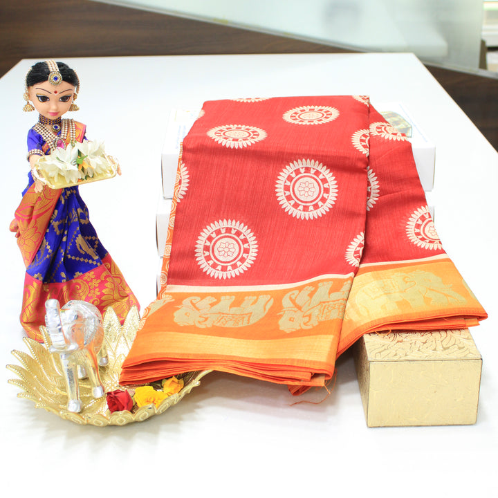 Semi Chanderi Cotton Saree