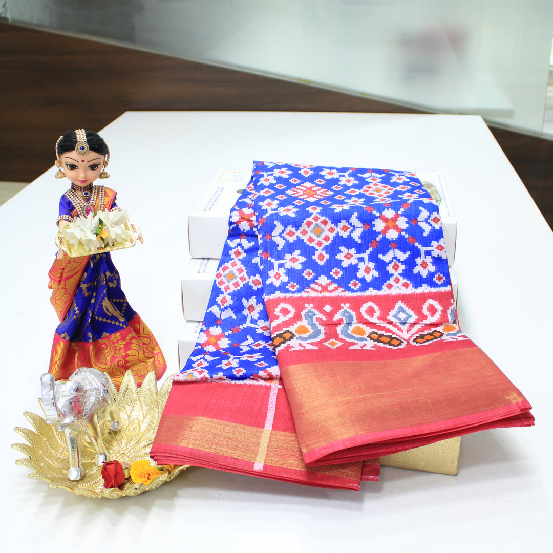 Semi Chanderi Cotton Saree