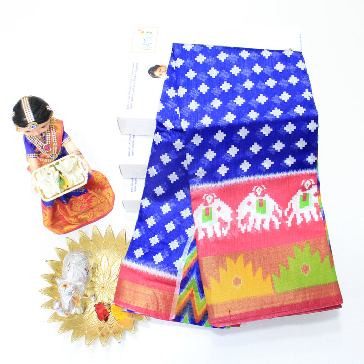 Semi Chanderi Cotton Saree