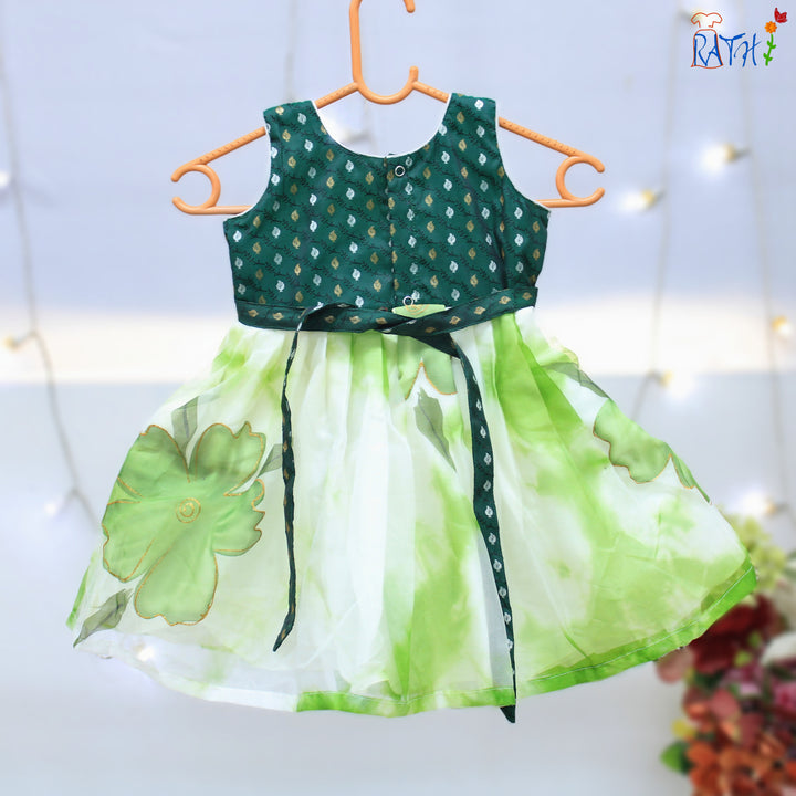 Organza Netted Cotton Frock