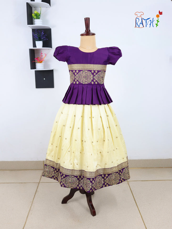 Embroidery Pavadai Set