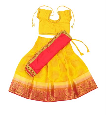 Angalakruthi Boutique - Kanjeevaram silk half saree for girls by  Angalakruthi | Facebook